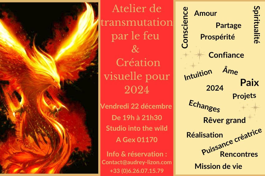 Atelier de transmutation par le feu & création visuelle pour 2024