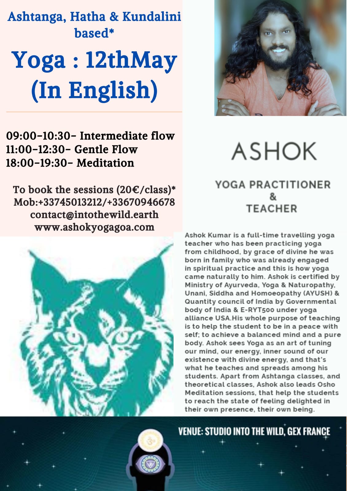 Ashtanga, Hatha & Kundalini based YOGA & MEDITATION
