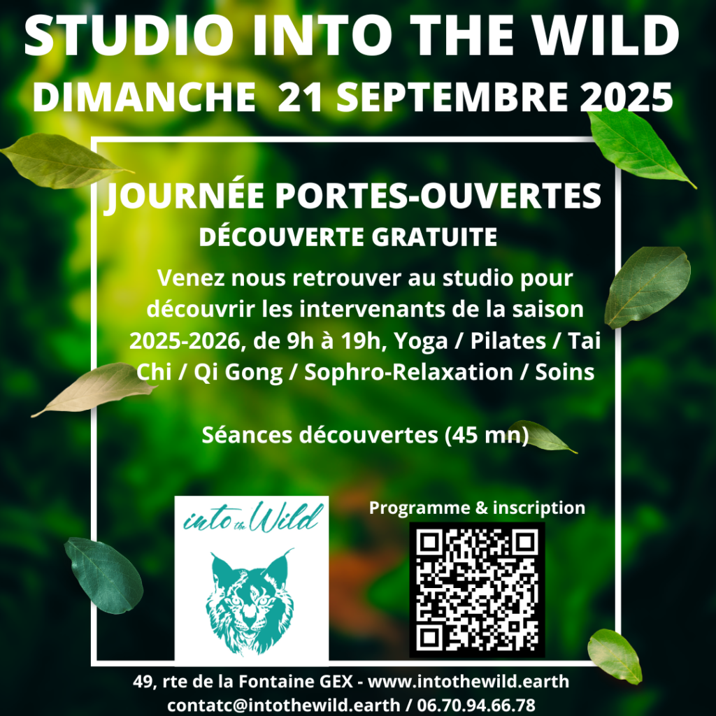 Journée portes-ouvertes 21 Septembre 2025 au Studio Into The Wild Gex